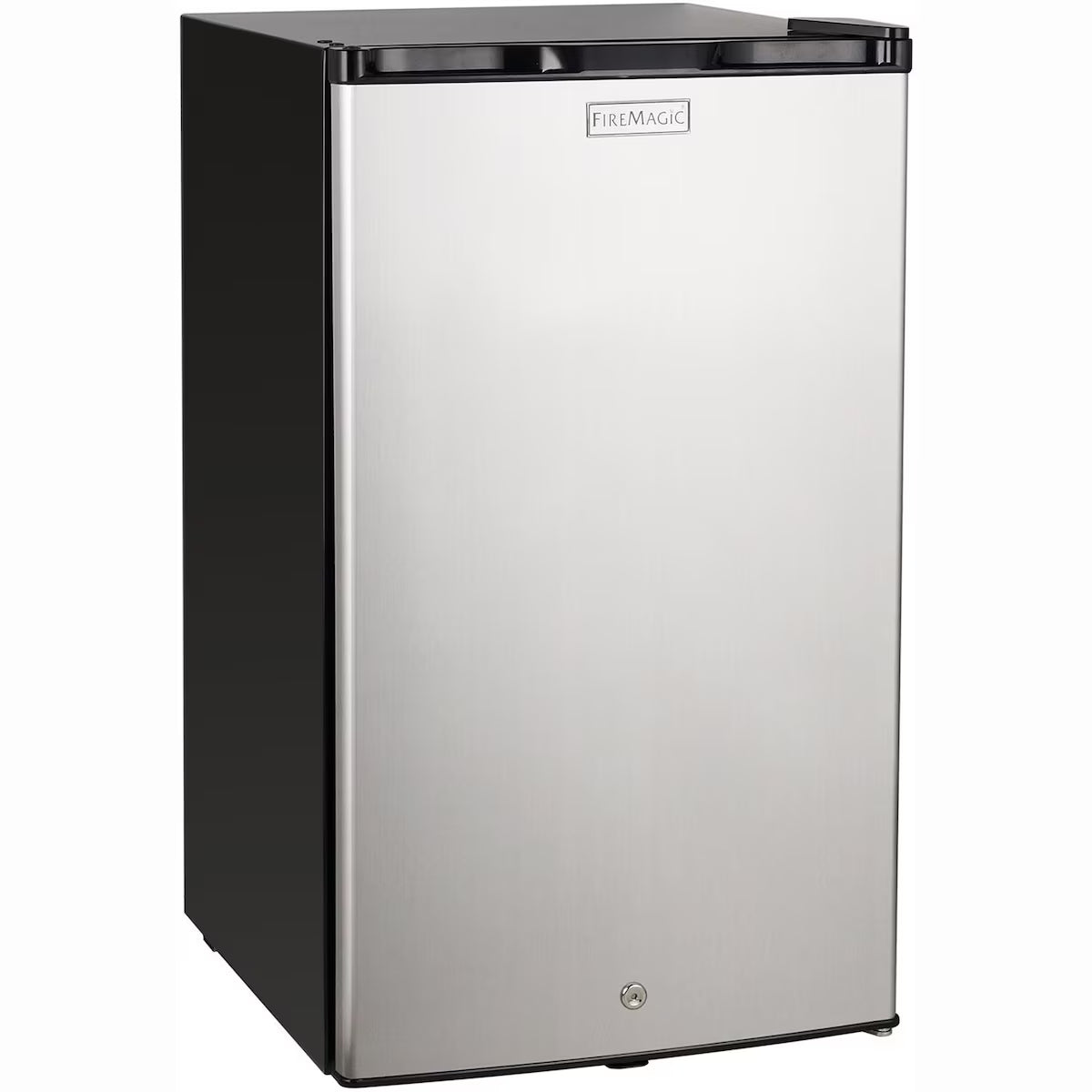 Fire Magic 20-Inch 4.0 Cu. Ft. Compact Refrigerator - Stainless Steel Door / Black Cabinet