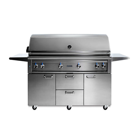 Lynx 54-Inch Professional Gas Grill On Cart with 3 Ceramic & 1 Trident Infrared Burners - L54TRF