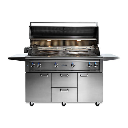 Lynx 54-Inch Professional Gas Grill On Cart with 3 Ceramic & 1 Trident Infrared Burners - L54TRF