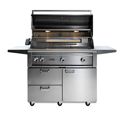 Lynx 42-Inch Professional Gas Grill On Cart with All Trident Infrared Burners - L42ATRF