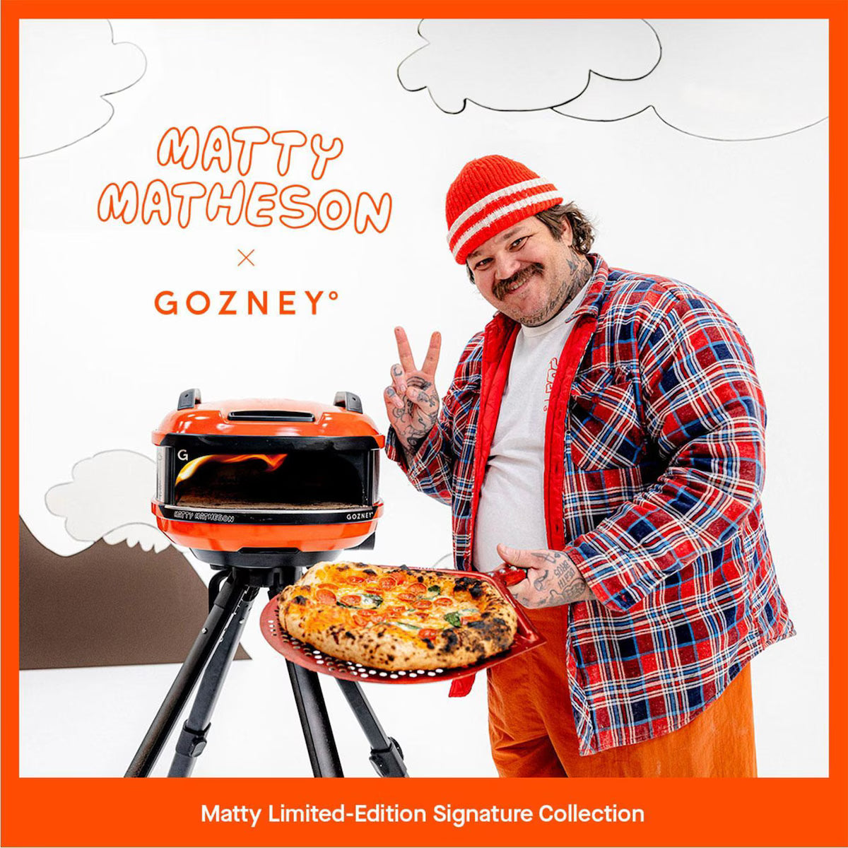 Matty Matheson x Gozney Limited-Edition Tread Propane Pizza Oven - Orange - GTPOGUS1225