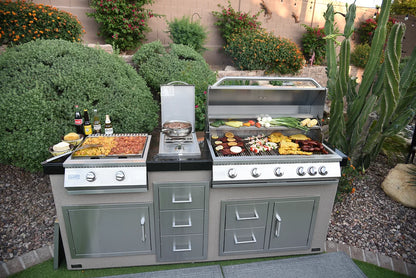 Kokomo 40” Built in Gas Grill (5 Burner/Back Burner) SKU: KO-BAK5BG