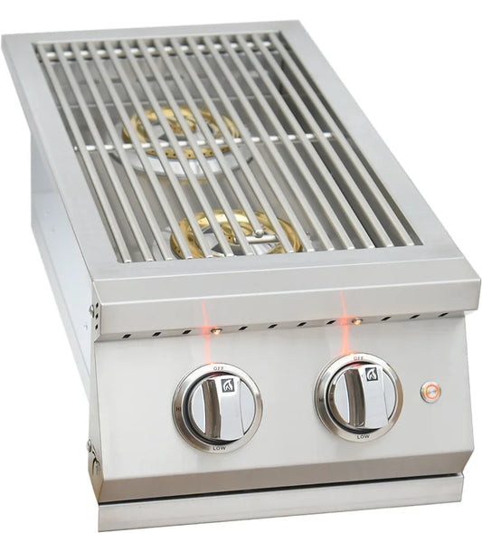 KoKoMo Grills Professional Double Side Burner with removable cover SKU: KO-BAK2BG-PRO