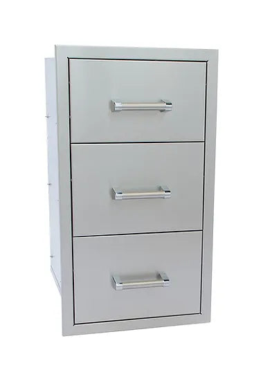 Kokomo Outdoor Kitchen Stainless Steel Triple Drawer SKU: KO-TD18