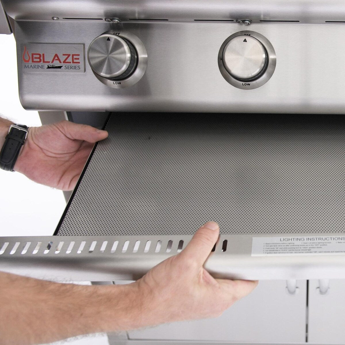 Blaze Drip Tray Flame Guard for Professional LUX 34-Inch Gas Grills - BLZ-3PRO-DPFG