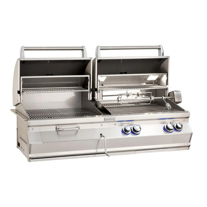 Fire Magic Aurora A830I 46-Inch Built-In Propane/Natural Gas & Charcoal Combo Grill With Analog Thermometer
