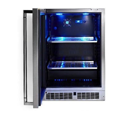 Lynx 24-Inch Outdoor Glass Door Refrigerator - LN24REFGL/R