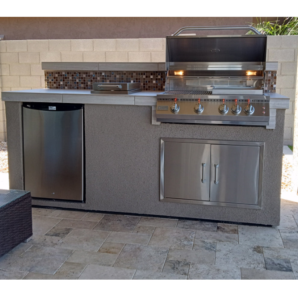 Kokomo Island - Bali 7'6" with Backsplash and Built In BBQ Grill