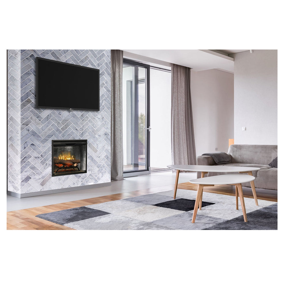 Dimplex Revillusion 24 inch Built-In Electric Firebox | Weathered Concrete