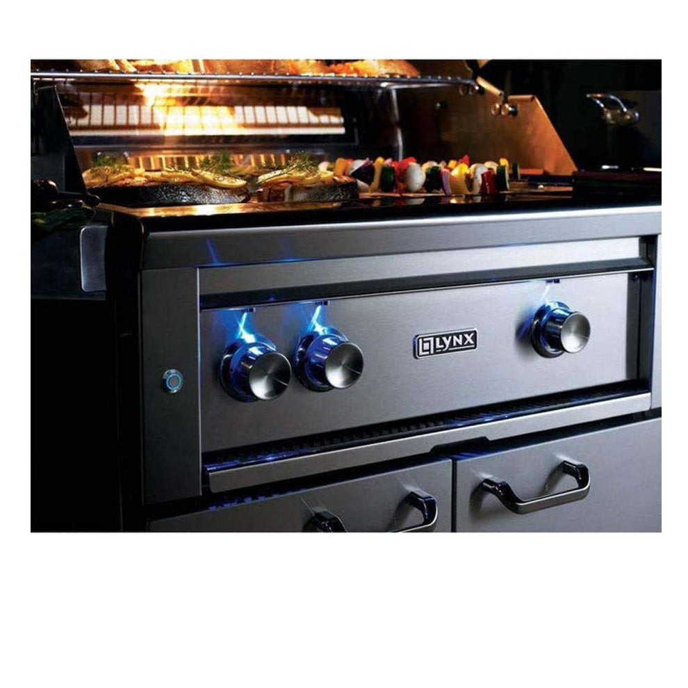 Lynx 42-Inch Built-In Professional Gas Grill with 2 Ceramic & 1 Trident Infrared Burners - L42TR