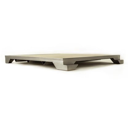 Blaze 15-Inch Ceramic Pizza Stone With Stainless Steel Tray for Professional LUX Gas Grills - BLZ-PRO-PZST-2