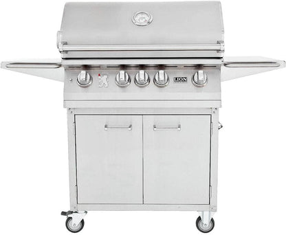 Lion 75000 32 Inch Stainless Steel Natural Gas Grill On Cart