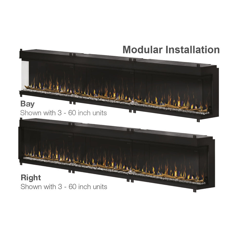 Dimplex IgniteXL Bold 60" Smart Linear Multi-Side View Built-In Electric Fireplace - XLF6017-XD