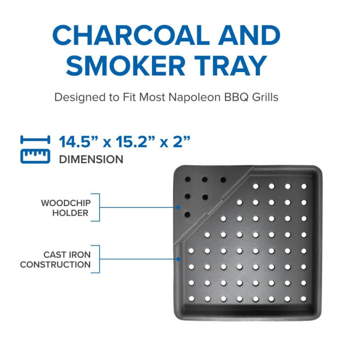 Napoleon - Cast Iron Charcoal and Smoker Tray
