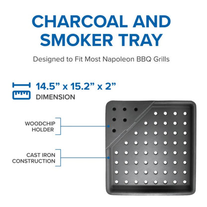 Napoleon - Cast Iron Charcoal and Smoker Tray