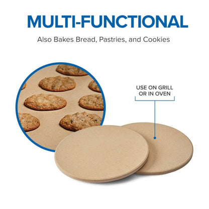 Napoleon - 10 Inch Personal Sized Pizza/Baking Stone Set and Baking Stone Set
