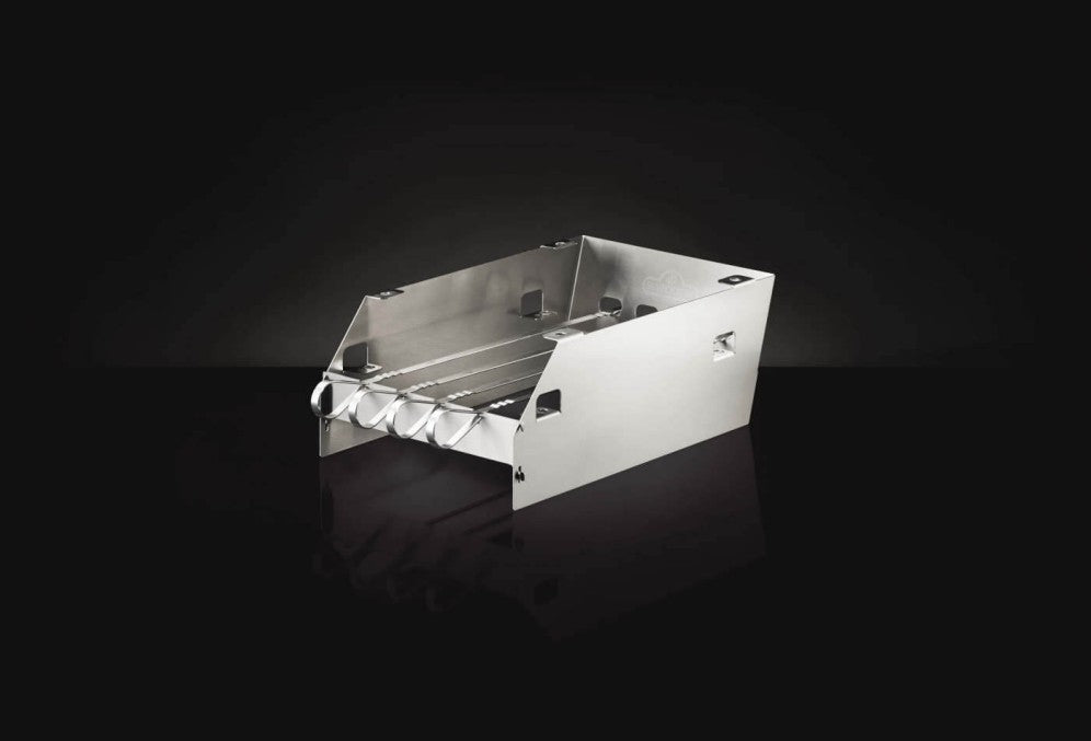 Napoleon - Side Burner Windshield - Large with Skewer Rack