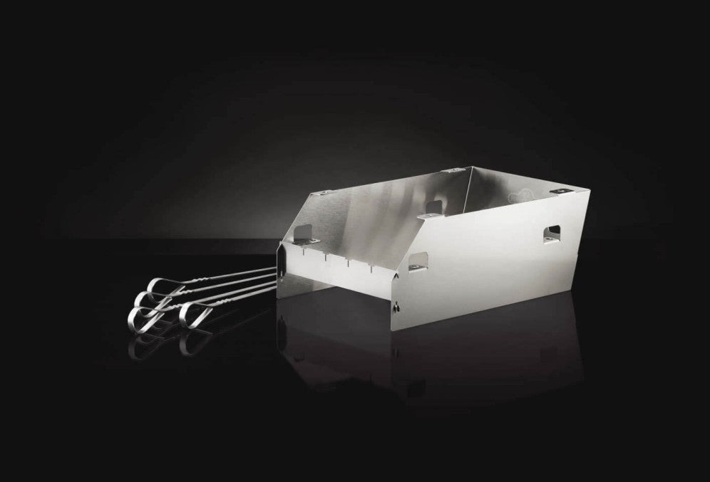 Napoleon - Side Burner Windshield - Large with Skewer Rack