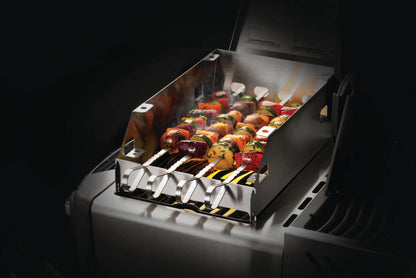 Napoleon - Side Burner Windshield - Large with Skewer Rack