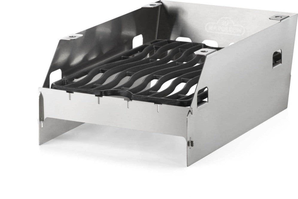 Napoleon - Side Burner Windshield - Large with Skewer Rack