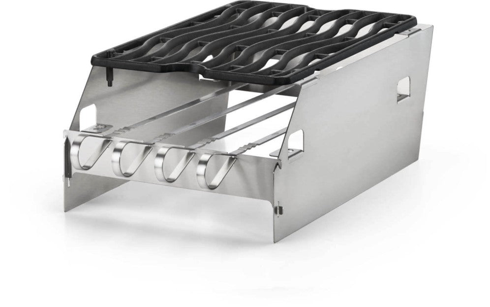 Napoleon - Side Burner Windshield - Large with Skewer Rack