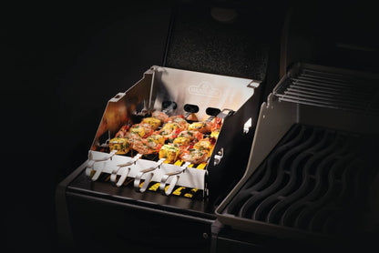 Napoleon - Side Burner Windshield - Small with Skewer Rack