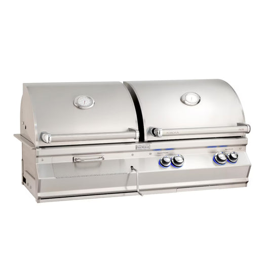 Fire Magic Aurora A830I 46-Inch Built-In Propane/Natural Gas & Charcoal Combo Grill With Analog Thermometer