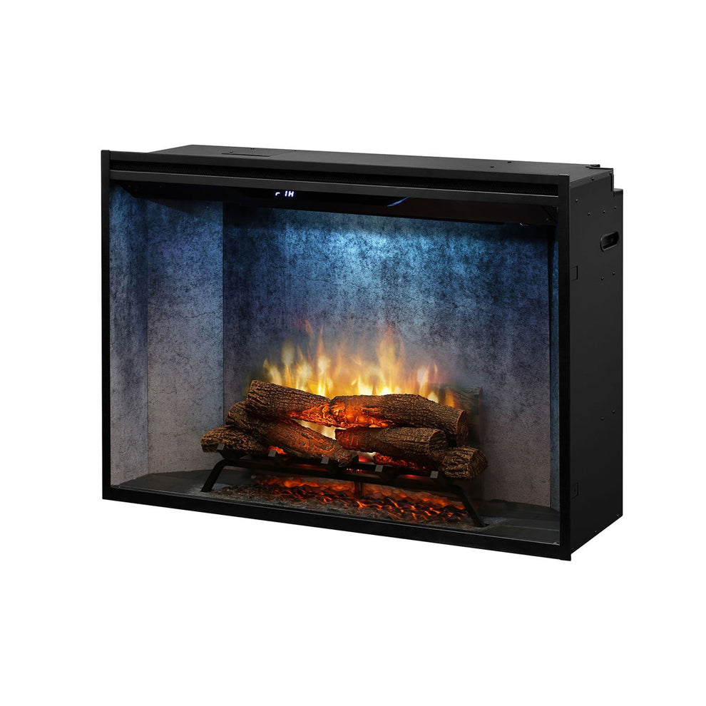 Dimplex Revillusion 42 inch Built-In Electric Firebox w/ Glass and Plug Kit | Weathered Concrete