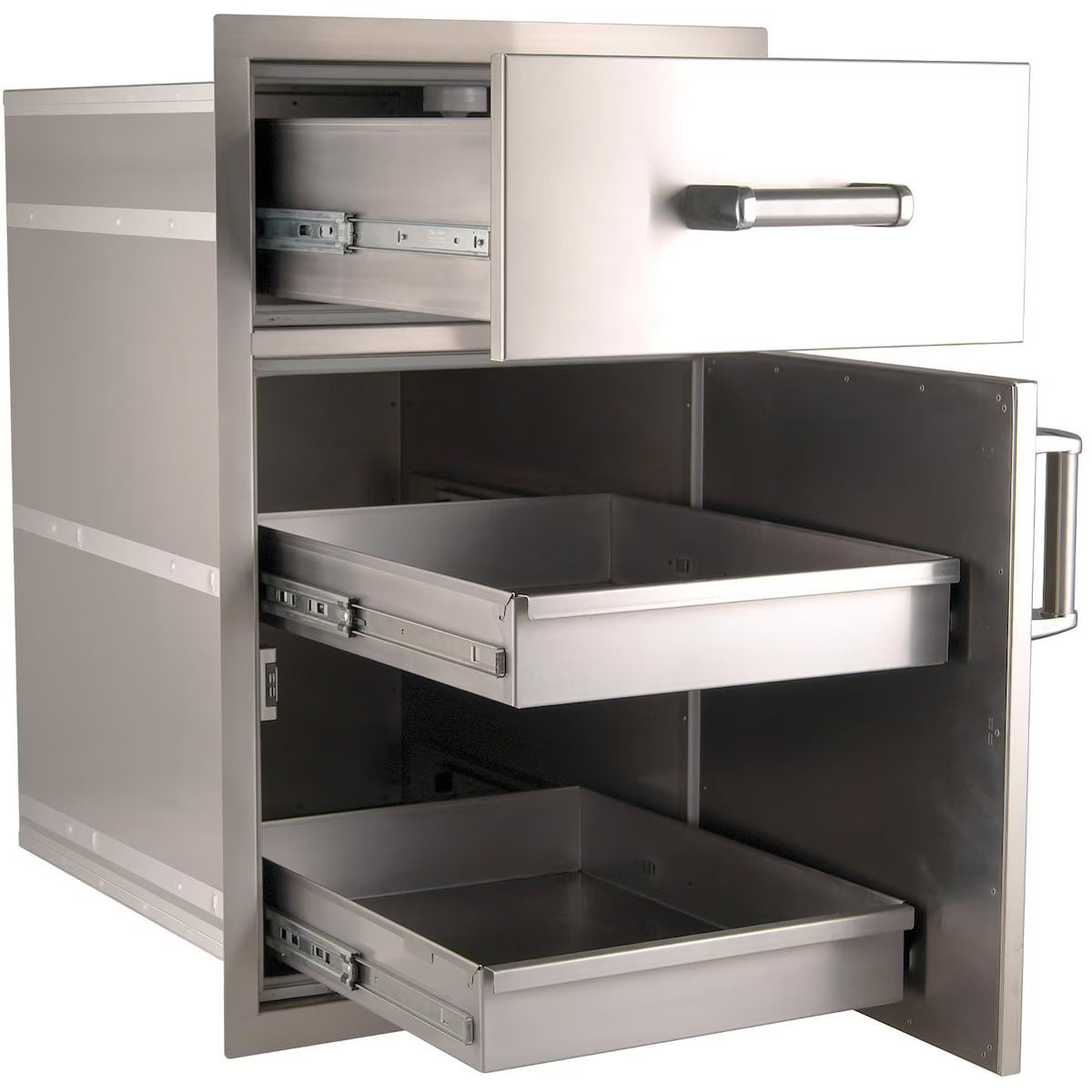 Fire Magic Premium Flush 17/20-Inch Pantry / Access Drawer Combo