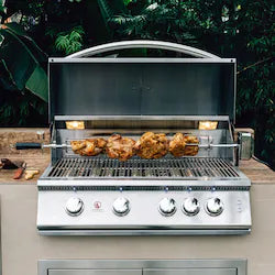 Summerset Sizzler Pro 40-in 5 Burner Built-In Natural Gas Grill w/ Rear Infrared Burner - SZRPRO40