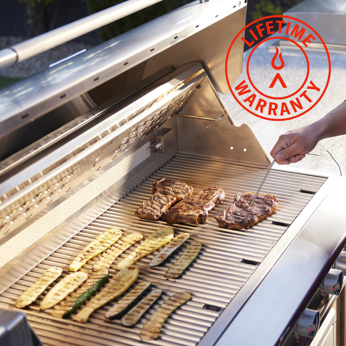 Blaze LTE PRO 32-in 4-Burner Built-In Natural Gas Grill w/ Digital Temperature Screen & Rotisserie - BLZ-4LTEPRO