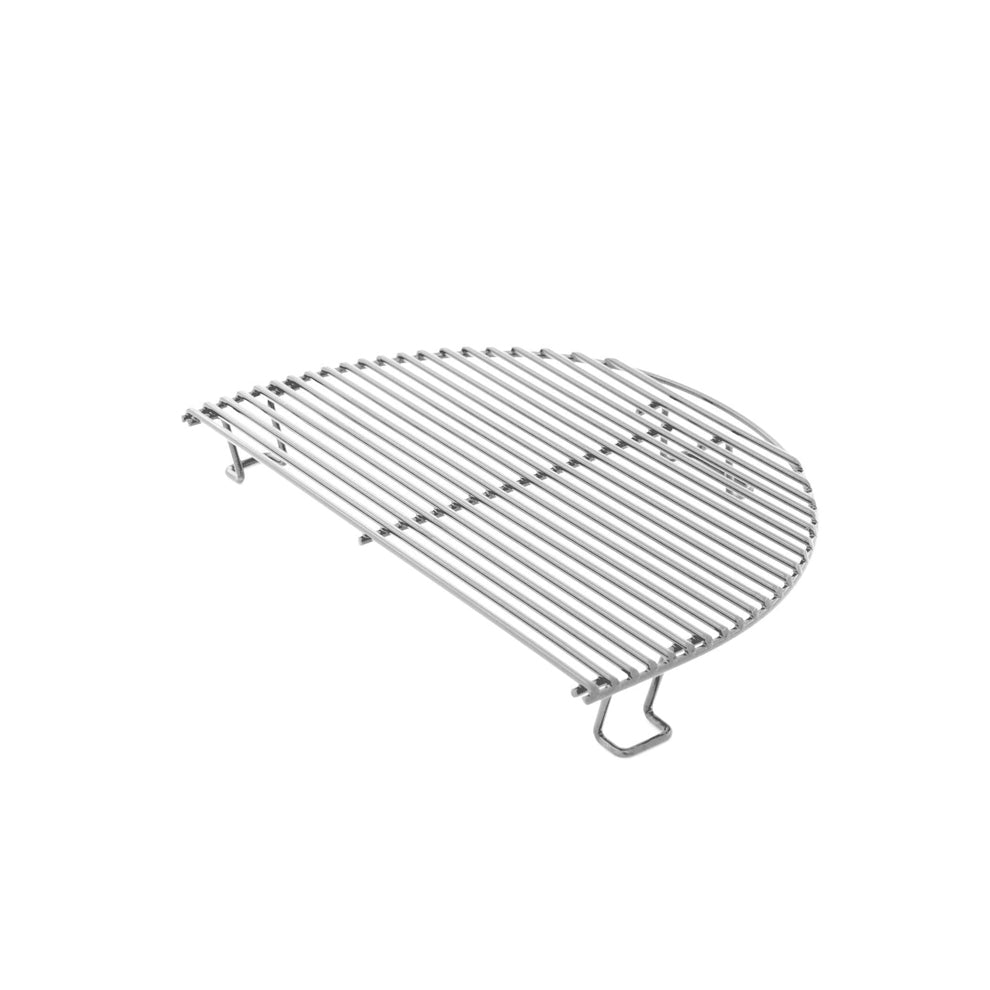 Primo All-In-One Oval XL 400 Ceramic Kamado Grill With Cradle, Side Shelves, And Stainless Steel Grates - PGCXLC