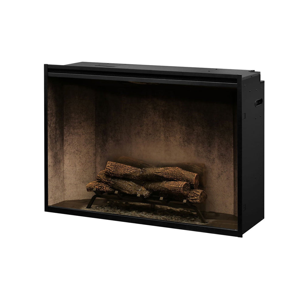 Dimplex Revillusion 42 inch Built-In Electric Firebox w/ Glass and Plug Kit | Weathered Concrete