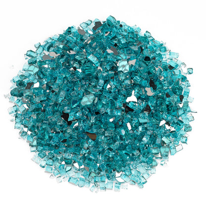 American Fire Glass - 1/2" Azuria, 10 lb. Jar Fire Glass