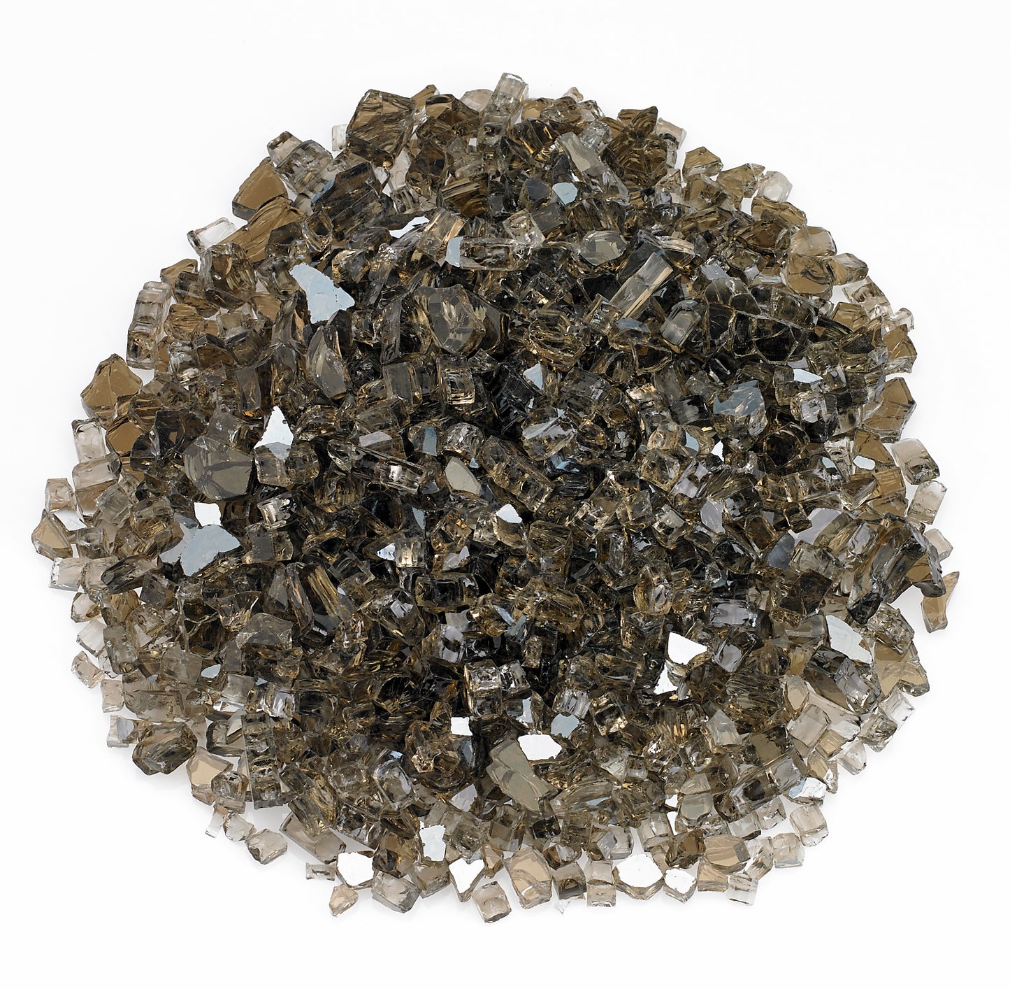 American Fire Glass - 1/4" Bronze Reflective, 10 lb. Jar Fire Glass