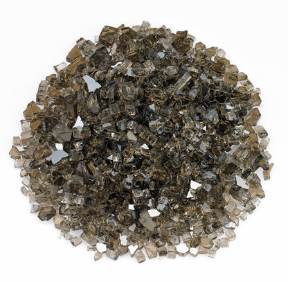 American Fire Glass - 1/4" Bronze Reflective, 10 lb. Jar Fire Glass