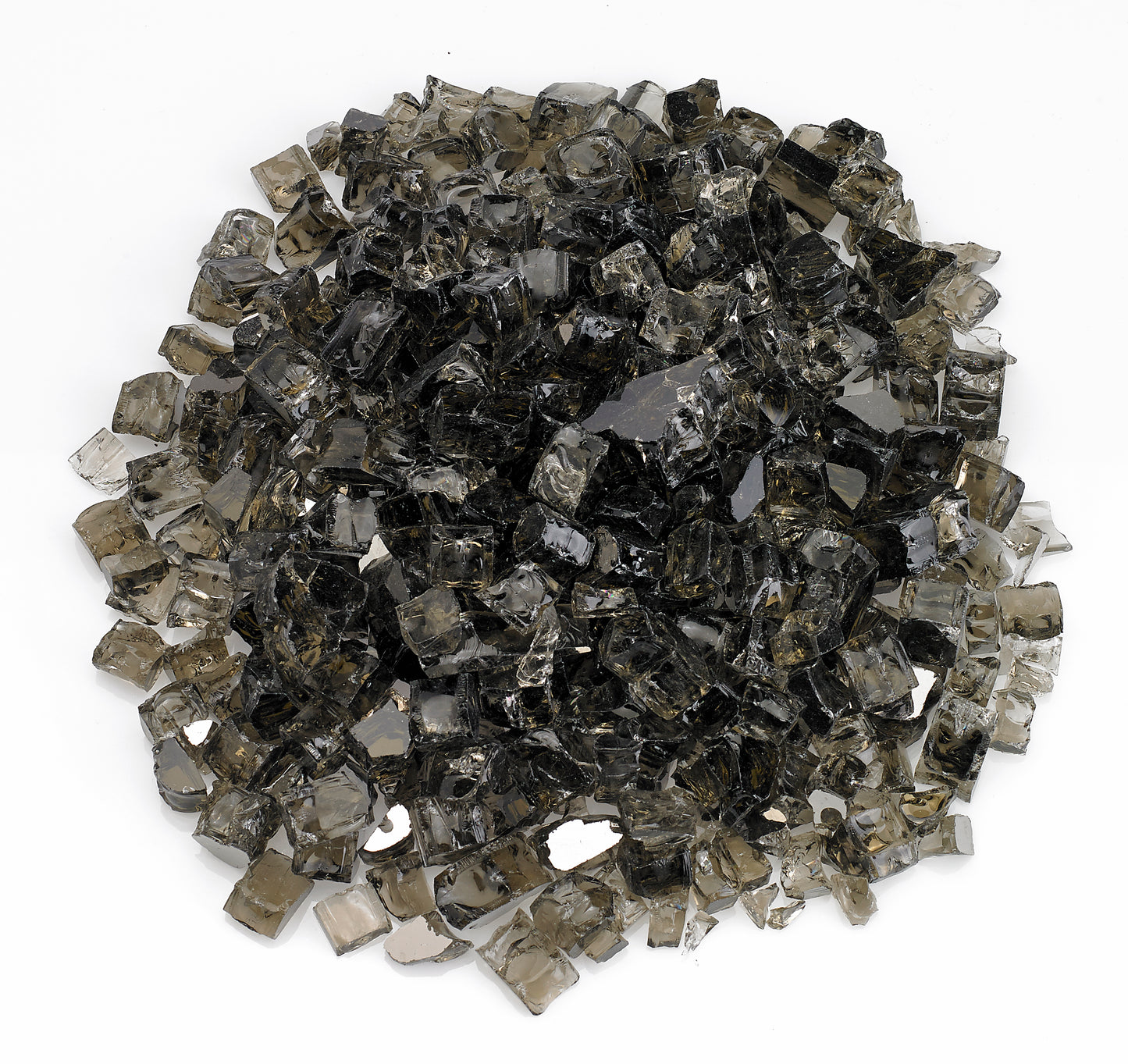 American Fire Glass - 1/2" Bronze Reflective, 10 lb. Jar Fire Glass