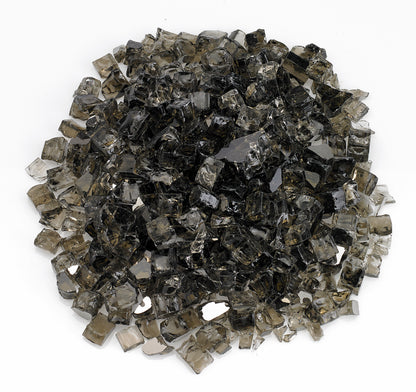 American Fire Glass - 1/2" Bronze Reflective, 10 lb. Jar Fire Glass