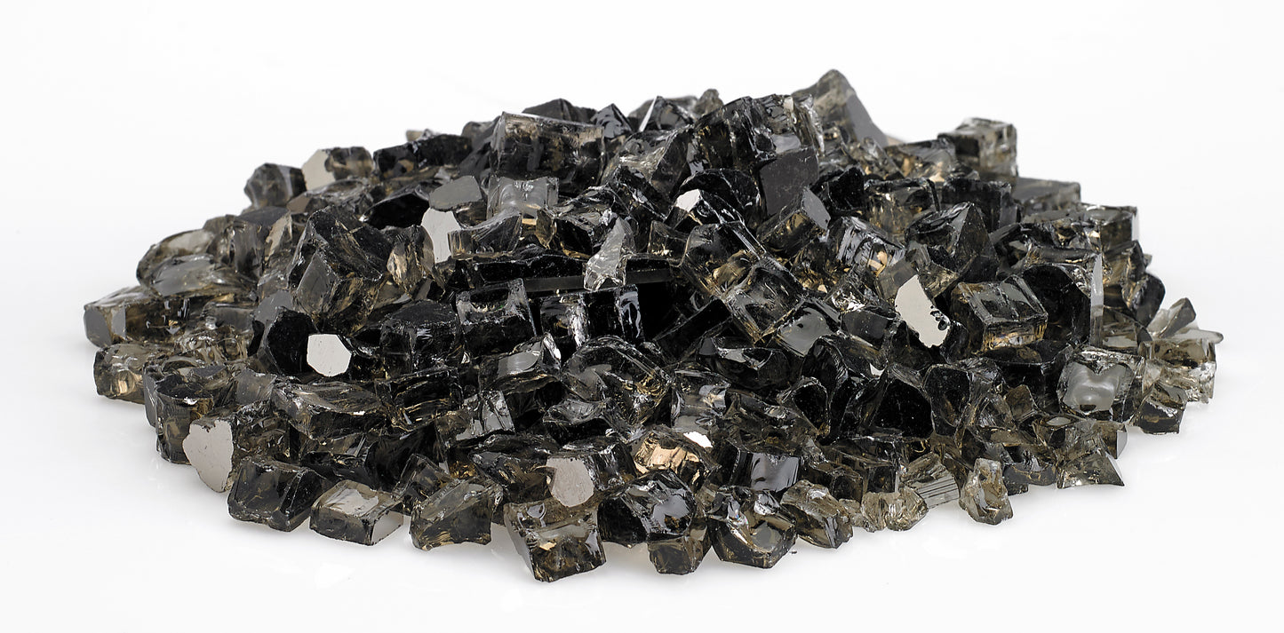 American Fire Glass - 1/2" Bronze Reflective, 10 lb. Jar Fire Glass
