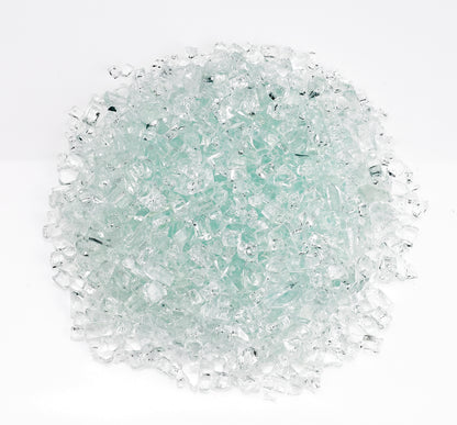 American Fire Glass - NLA---1/4" Clear, 10 lb. Jar Fire Glass
