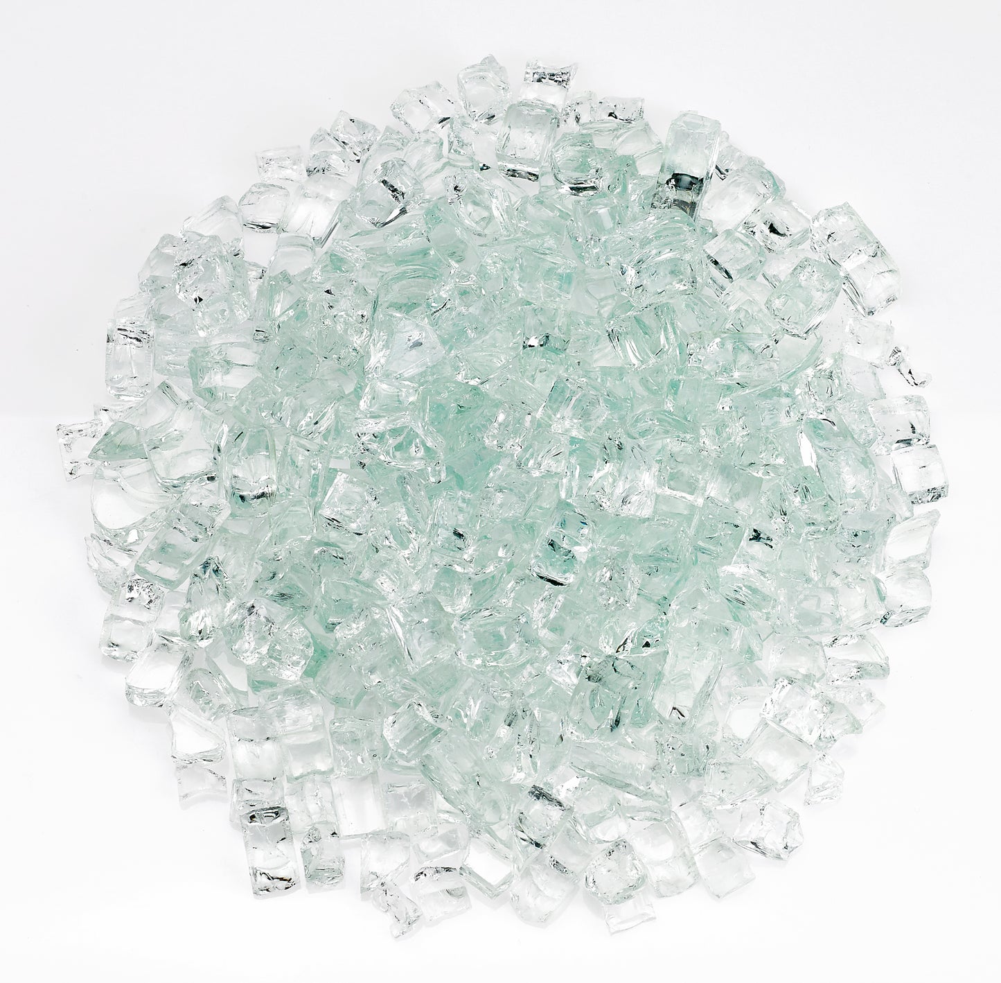 American Fire Glass - 1/2" Clear, 10 lb. Jar Fire Glass