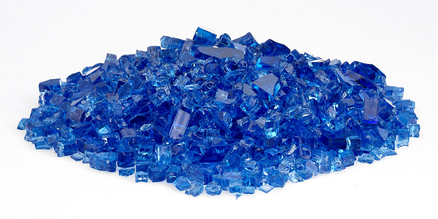 American Fire Glass - NLA-NLA-1/4" Cobalt, 10 lb. Jar Fire Glass