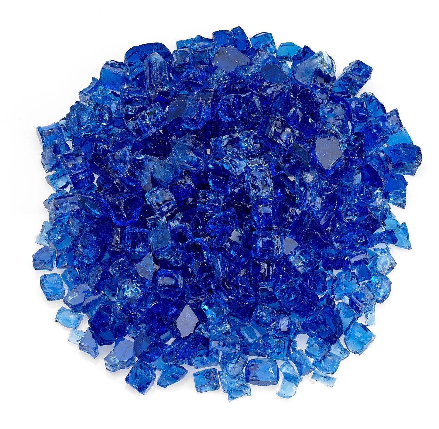 American Fire Glass - 1/2" Cobalt, 10 lb. Jar Fire Glass