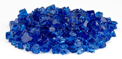 American Fire Glass - 1/2" Cobalt, 10 lb. Jar Fire Glass