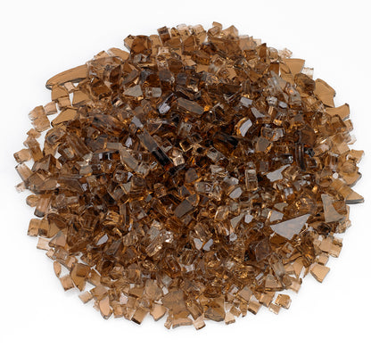 American Fire Glass - NLA-1/4" Copper, 10 lb. Jar Fire Glass