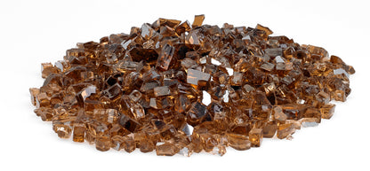 American Fire Glass - 1/4" Copper Reflective, 10 lb. Jar Fire Glass