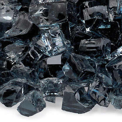 American Fire Glass - 1/2 Gray, 10 lb. Jar Fire Glass