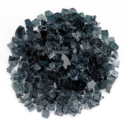 American Fire Glass - 1/2 Gray, 10 lb. Jar Fire Glass