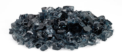 American Fire Glass - 1/2 Gray, 10 lb. Jar Fire Glass