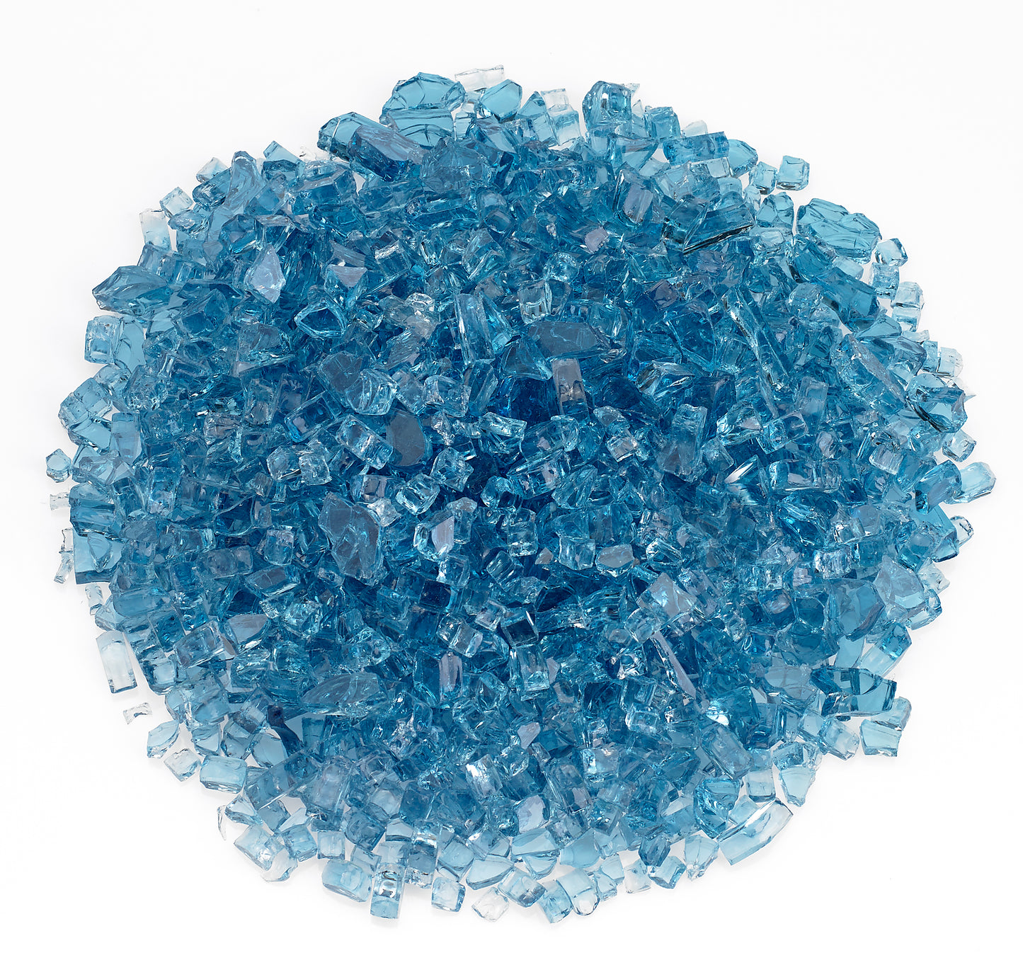 American Fire Glass - NLA-1/4" Pacific Blue, 10 lb. Jar Fire Glass